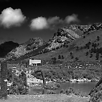 Landschaft monochrom